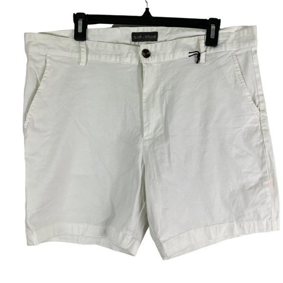 NWOT SLATE & STONE White Khaki Shorts (36) - Picture 8 of 8